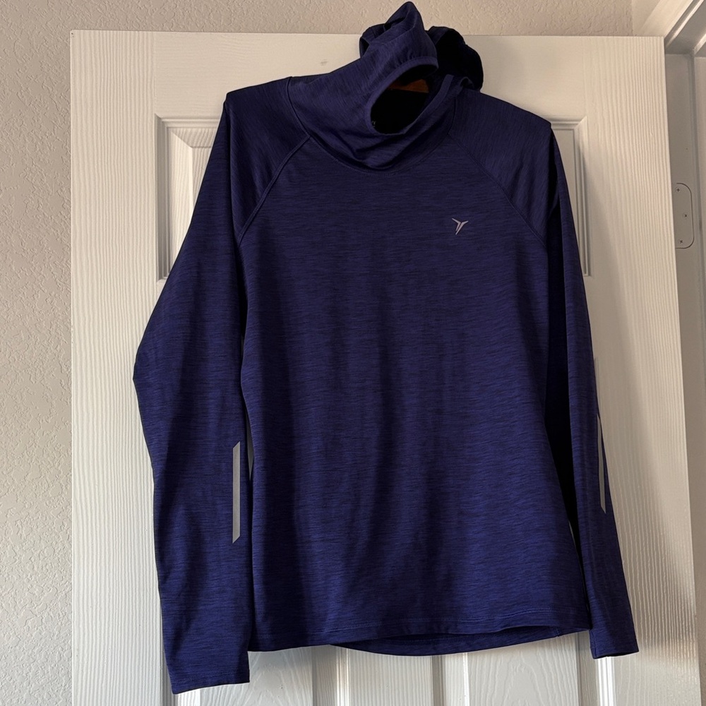 Navy Blue Long Sleeve Hoodie